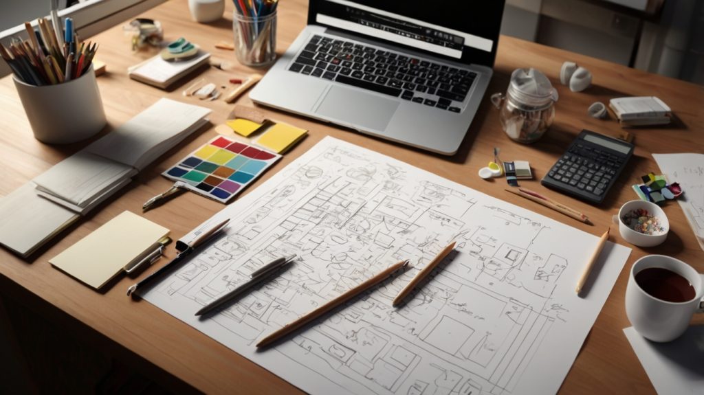 Website development costs representation